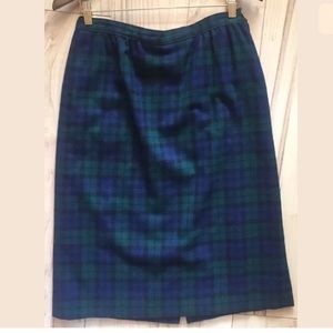 True Vintage Pendleton Wool Holiday Plaid Skirt